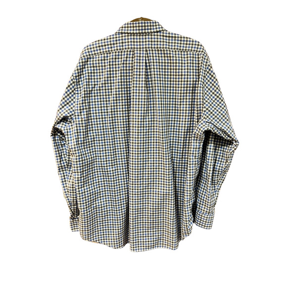 Vineyard Vines Button Up Oxford Shirt Blue and Gray Plaid Size XL Slim Fit - Picture 2 of 5